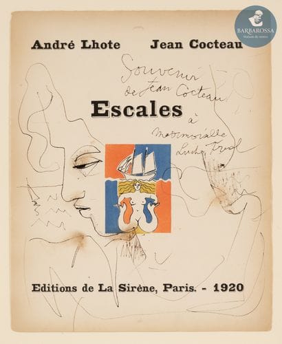 Jean COCTEAU (1889-1963)
Escales 
Encre sur...