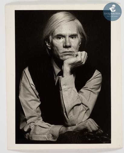 Bernard 	SCHAUB (XX)
		Andy Warhol, c.1980
	Tirage...