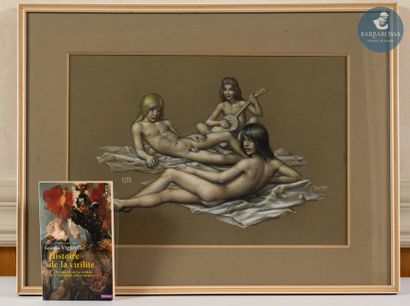 Gaston GOOR (1902-1977)
Les musiciens, 1973
Pastel...
