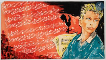 Michel GOURLIER (1925-2018)
Sans titre,
Gouache...