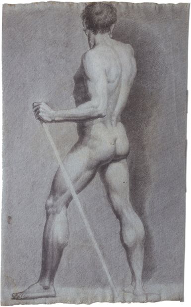 Ecole néoclassique 
Académie d’homme assis...