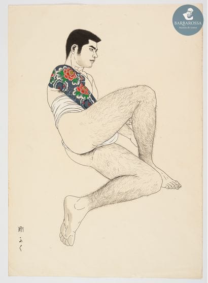 Tsuyoshi YOSHIDA alias Go MISHIMA (1924-1988)
Irezumi
Encre...