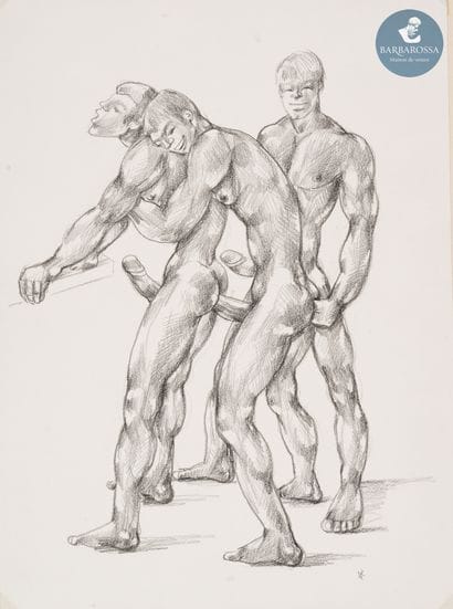 René BOLLIGER (1911-1971)
Trio
Crayon sur...