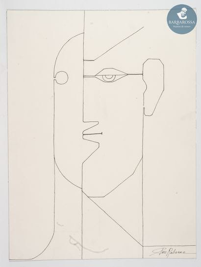 Paco RABANNE (1934-2023)
Face
Encre sur papier...