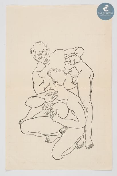 Ecole Xxème d'après Querelle de Jean Cocteau
Encre...