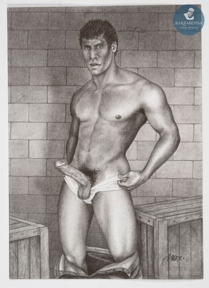 MAX (XX)
Slip
Graphite sur papier signé en...