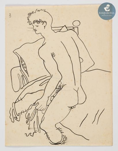 Ecole Xxème d'après Querelle de Jean Cocteau
Encre...