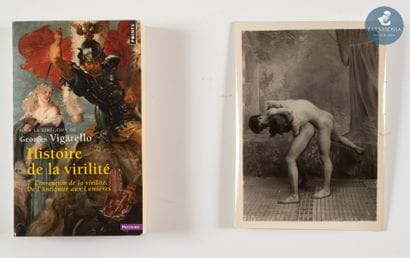 ANONYME
		Lutteurs devant un décor peint,...