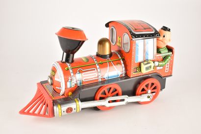 LOCOMOTIVE en tôle lithographiée Western...