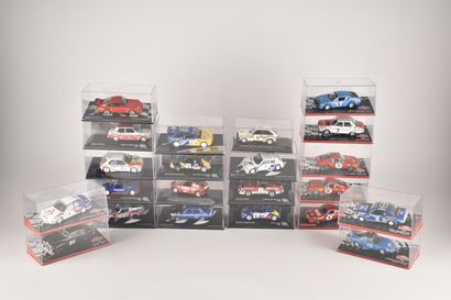 22 voitures miniatures de rallye (dont Rallye...