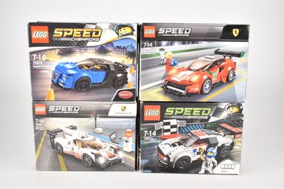 LEGO - SPEED CHAMPIONS - Lot de 4 boîtes...