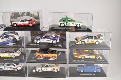 17 voitures miniatures de rallye (dont Rallye...