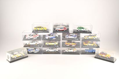 17 voitures miniatures de rallye (dont Rallye...