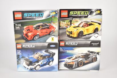 LEGO - SPEED CHAMPIONS - Lot de 4 boîtes...
