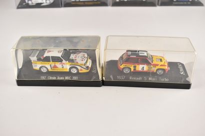 17 voitures miniatures de rallye (dont Rallye...