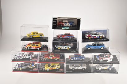 15 voitures miniatures de rallye (dont Rallye...