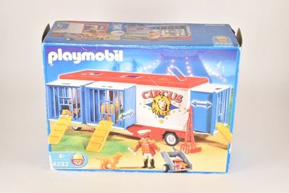 PLAYMOBIL - Cirque, Monsieur Loyal avec remorques,...