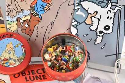 TINTIN et ASTERIX - Lot comprenant des magazines,...