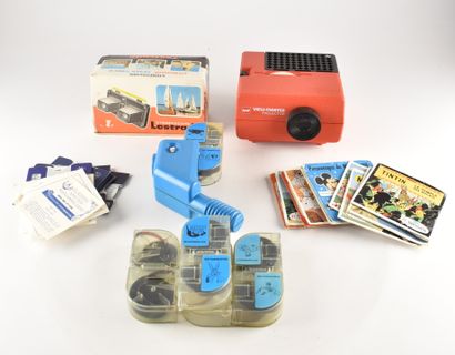 Lot comprenant GAF - Projecteur view master,...