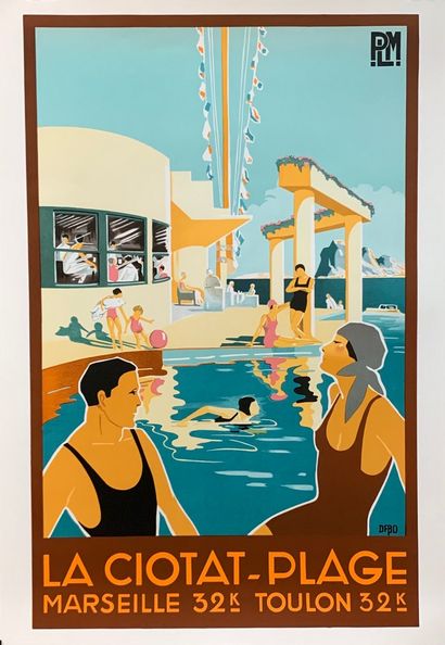 DABO (d’après)
PLM. LA CIOTAT PLAGE. 1989...