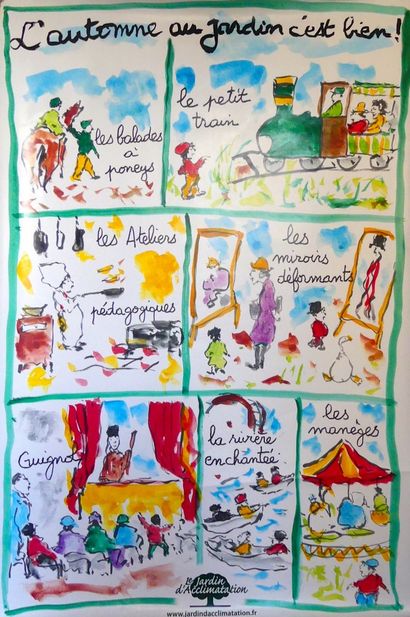 JARDIN D’ACCLIMATATION
(4 posters) Offset...