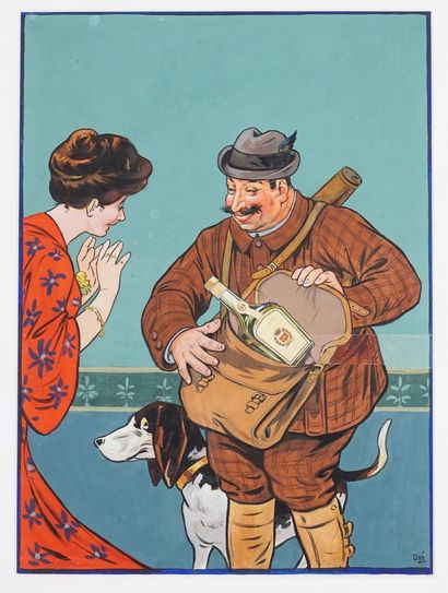 OGÉ Eugène (1861-1936)
LE BUVEUR DE COGNAC...