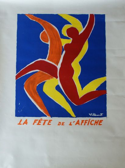 VILLEMOT Bernard (1911-1990)
LA FÊTE DE L'AFFICHE....