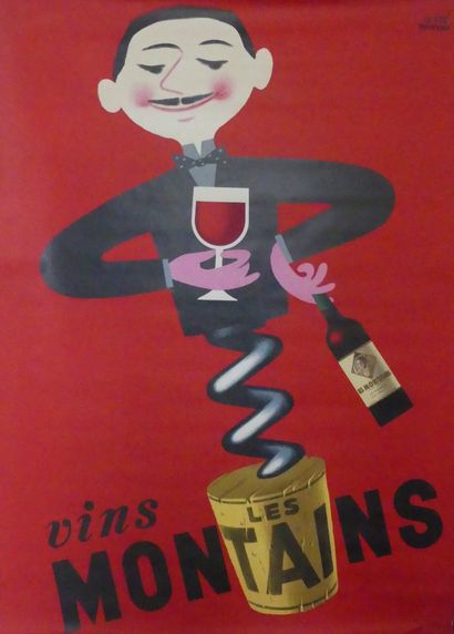 MORVAN Hervé (1917-1980)
VINS LES MONTAINS,...