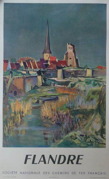 FAGES Arthur Raoul (1902-1984)
SNCF. FLANDERS....