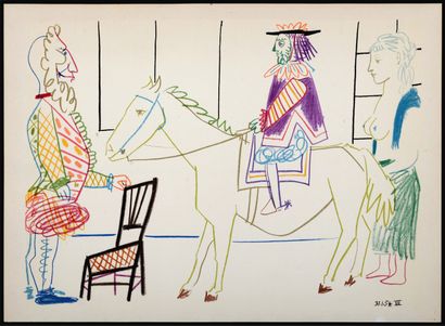 PICASSO Pablo (1881-1973)
Pablo Picasso (1881-1973)
Clown,...
