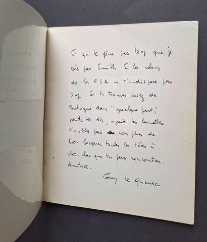 GUY LE QUERREC 1941- [dédicacé et signé]
