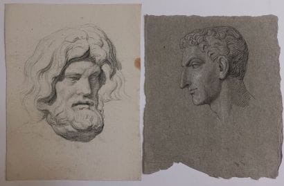 Cornelis Cels (1778-1859) – Lot de deux dessins...