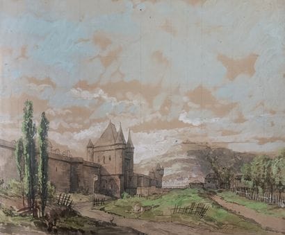 Enrico ROBECCHI (1827-1889) - « Paysage au...
