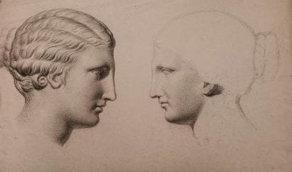 Cornelis Cels (1778-1859) - «Deux figures...