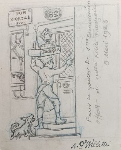 Adolphe Willette (1857-1929) - «Projet pour...