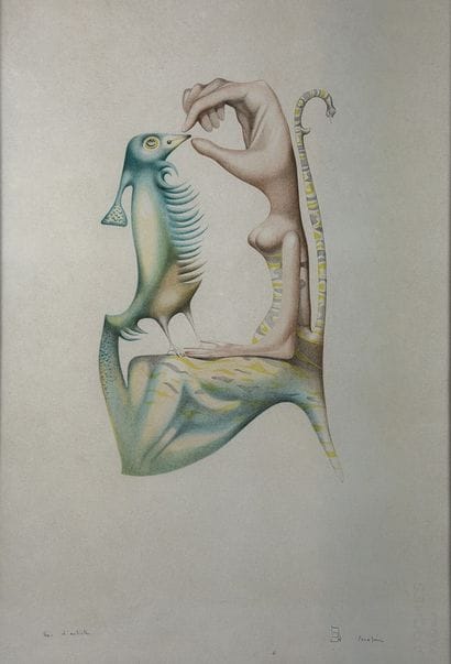 Jules PERAHIM (1914-2008). Sapphire. Lithographie...