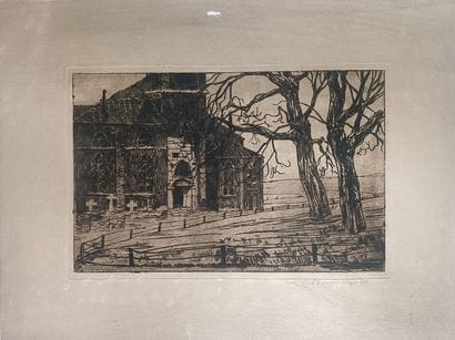 Robert Crommelynck (1895–1968) - “Cemetery”...