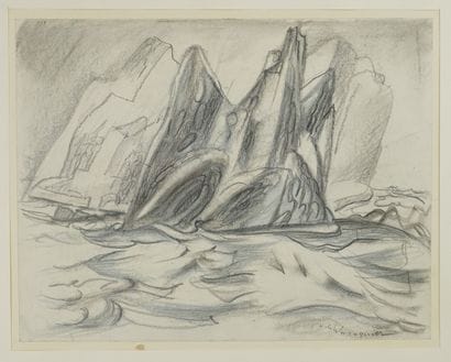 Henry DE WAROQUIER (1881-1970) Paysage de...