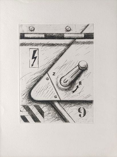 Peter KLASEN (1935-) - Engraving on vellum...