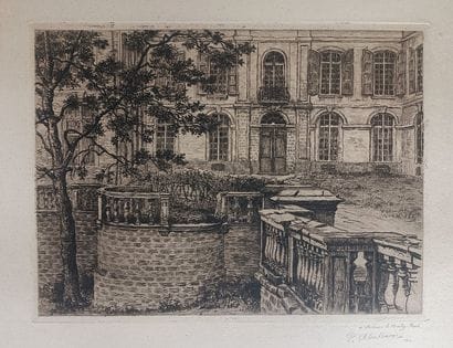 Pierre Abattucci (1871–1942) — “Castle Courtyard”...