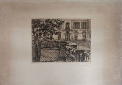 Pierre Abattucci (1871–1942) — “Castle Courtyard”...