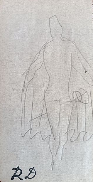 Raoul Dufy (1877–1953) – “Figure in a Cape”—Pencil...