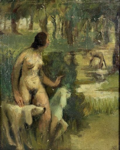 André COSTES? *Nude Woman in the Woods*....
