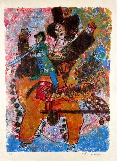 Théo TOBIASSE (1927 - 2012). Le clown prisonnier...