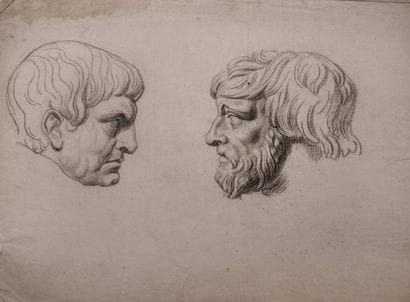 Cornelis Cels (1778-1859) - «Deux figures...