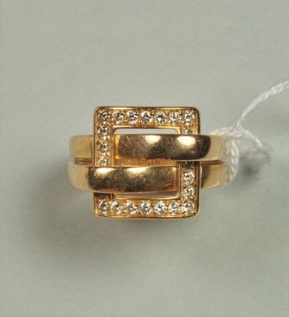 BOUCHERON
Bague en or jaune 18K (750/oo),...