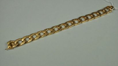Bracelet en or jaune 18K (750/oo) maille...