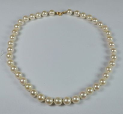Collier de perles de culture de Chine, diamètre...
