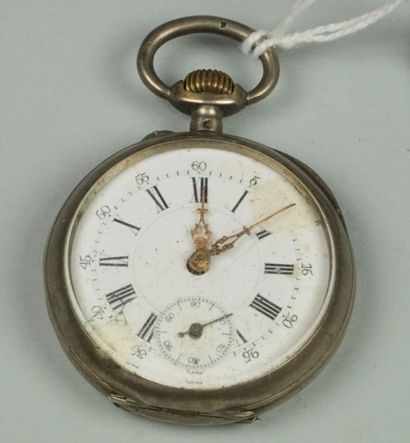 Montre de gousset en argent (800/oo), cadran...