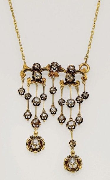 Pendentif négligé en or jaune 18K (750/oo...